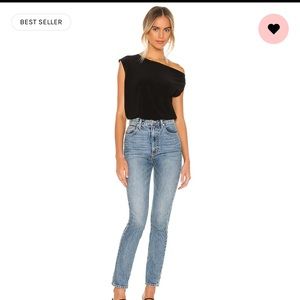 Norma Kamala black off shoulder top